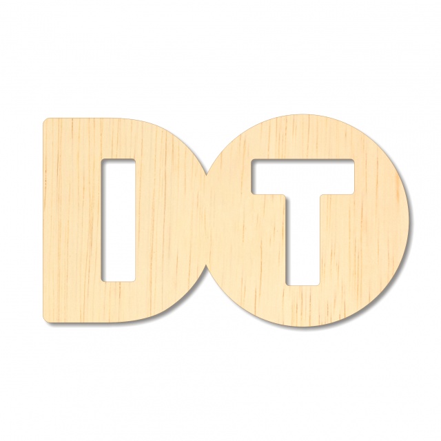 Decor DO IT, 8.7×5 cm, placaj lemn