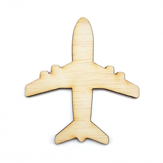 Avion siluetă, 9×10 cm, placaj lemn :: 10 cm