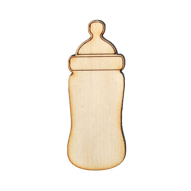 Biberon baby, 2,5×6,5 cm, placaj
