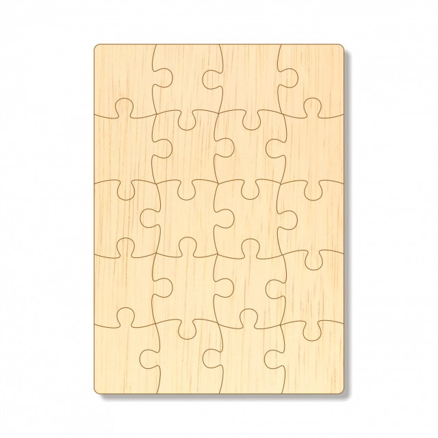 Puzzle dreptunghi 20 piese, 20×28 cm, placaj :: 20 piese