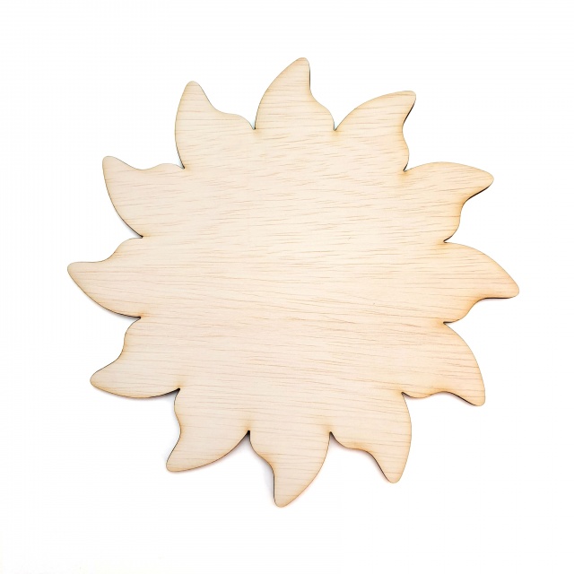 Soare, Ø6 cm, placaj lemn :: 6 cm