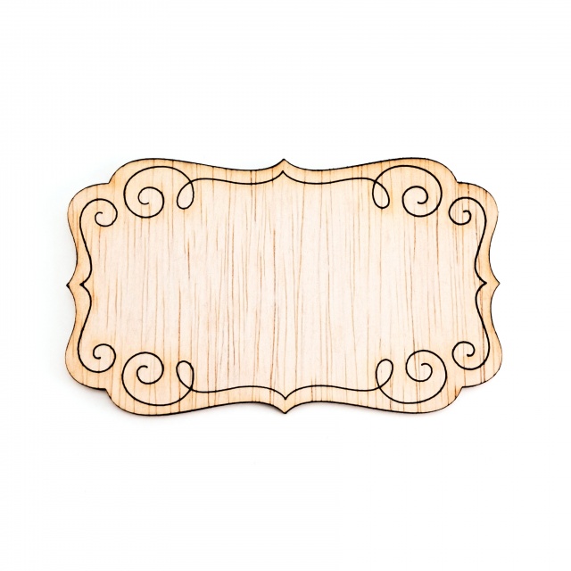 Tăbliță cu țirade, 10×6 cm, placaj :: 10 cm