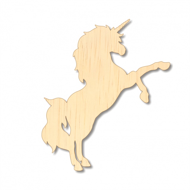 Unicorn, 8,5×10 cm, placaj lemn