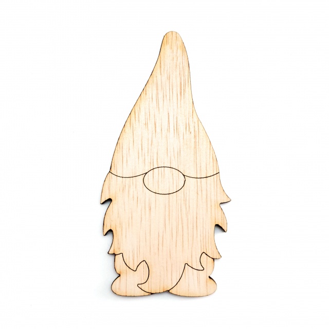 Spiriduș Elfi, 5×10 cm, placaj lemn natur