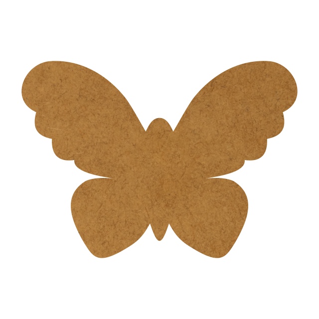 Suport pahar fluture, 1 buc, HDF, 9×6,5 cm