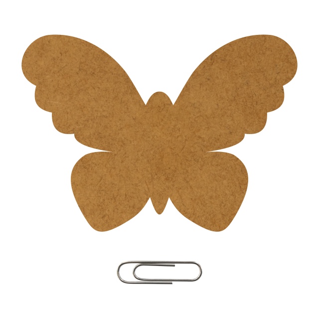 Suport pahar fluture, 1 buc, HDF, 9×6,5 cm :: 1 buc