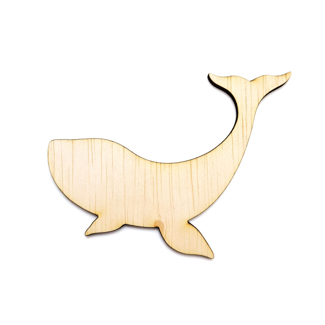 Balenă, 10×7,5 cm, placaj lemn
