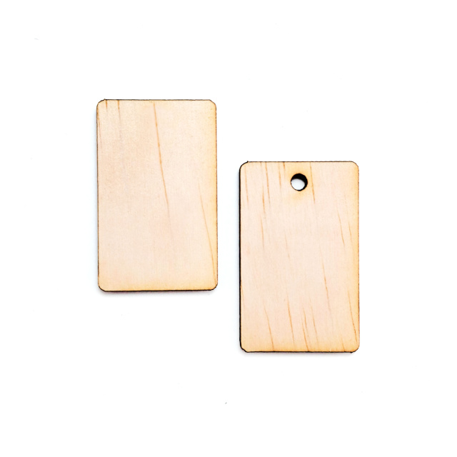 Dreptunghi, 2,5×4 cm, placaj lemn natur