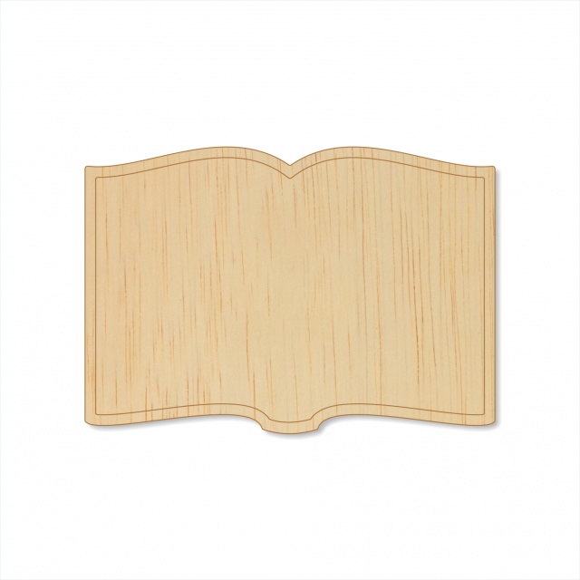 Carte deschisă 7×10 cm, placaj :: 10 cm