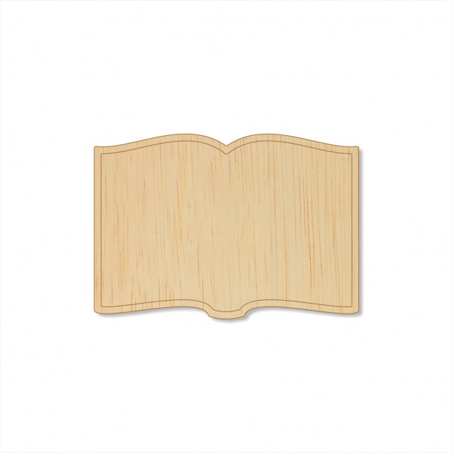 Carte deschisă 5×7 cm, placaj :: 7 cm