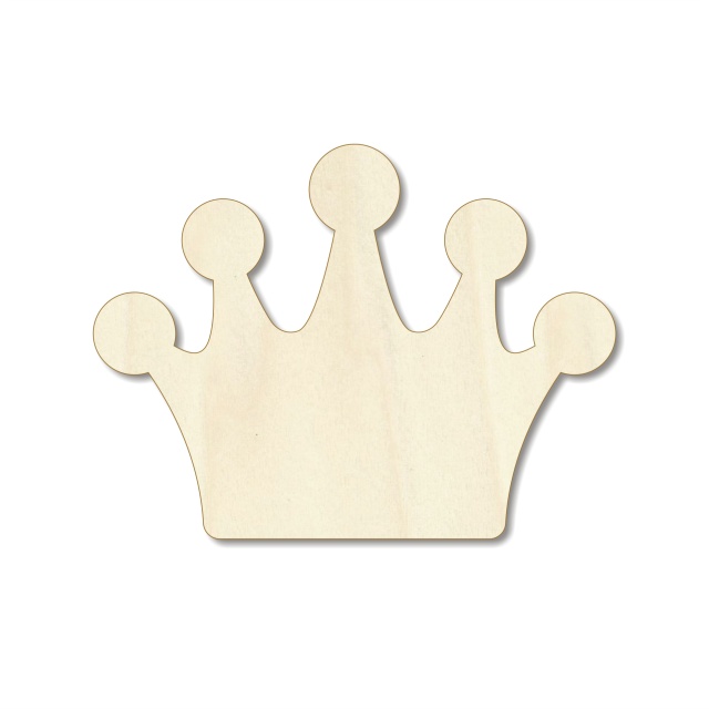 Coroană cocardă, 4×3 cm, placaj
