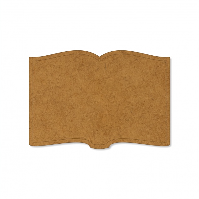 Carte deschisă 7×10 cm, HDF :: 10 cm