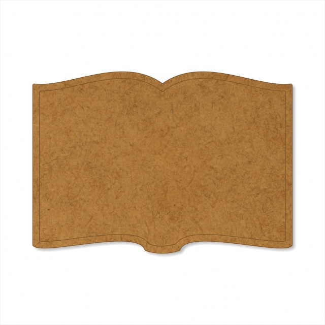 Carte deschisă 15×10,5 cm, HDF :: 15 cm