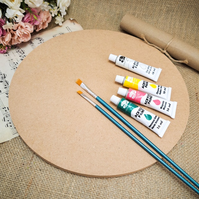 Bază rotundă, Ø30 cm, MDF brut 6 mm :: 30 cm