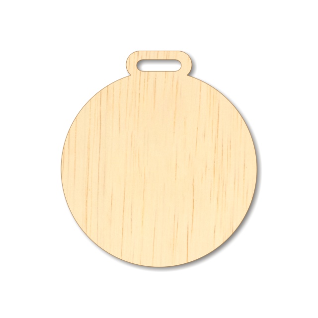 Medalion, Ø7 cm, placaj lemn :: 7 cm