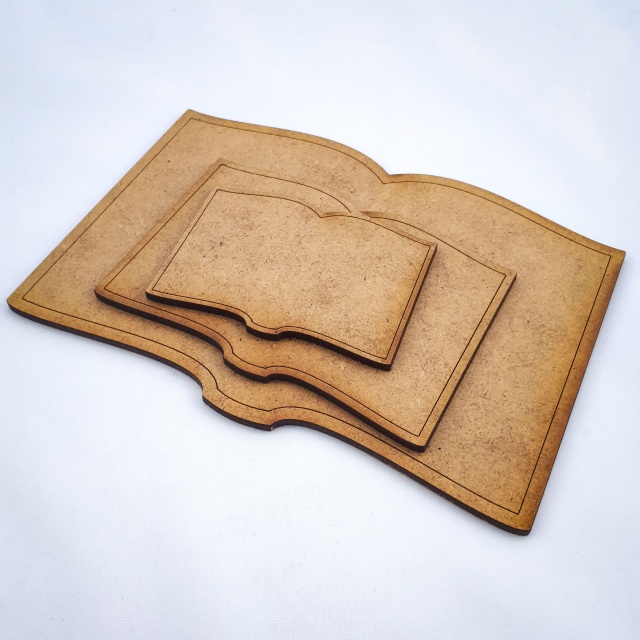 Carte deschisă 15×10,5 cm, HDF :: 15 cm