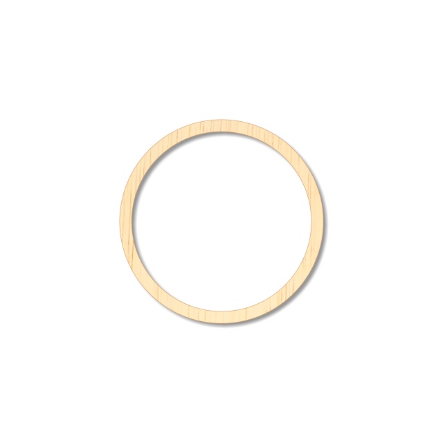 Inel - Ø13x1 cm, placaj lemn :: Ø13 cm