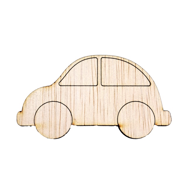 Mașinuță pirogravată, 15×8,2 cm, placaj lemn :: 15 cm