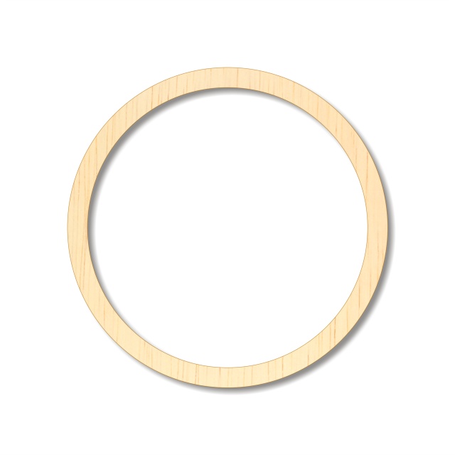 Inel Ø8×0.5 cm, placaj lemn :: 8 cm