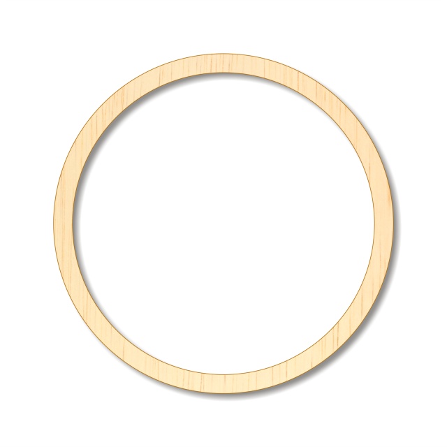 Inel Ø9×0.5 cm, placaj lemn :: 9 cm