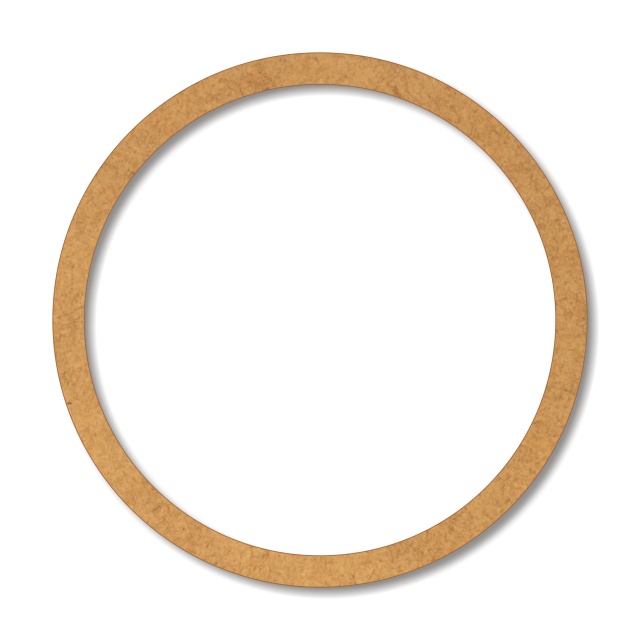 Inel - Ø34x2 cm, MDF brut 10 mm grosime