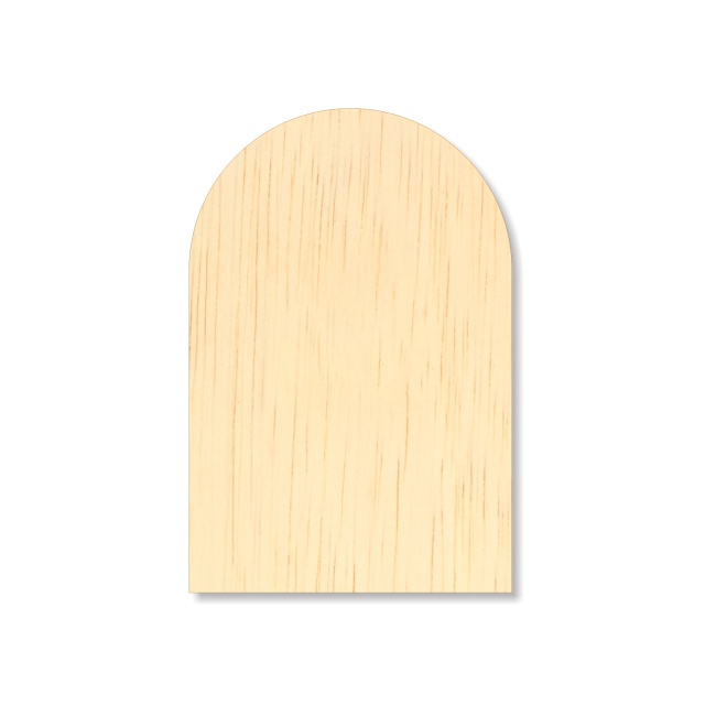 Bază rotunjită pentru icoane, 14×21 cm, placaj plop 6 mm