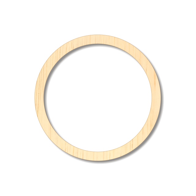Inel Ø6.5×0.5 cm, placaj lemn :: 6.5 cm
