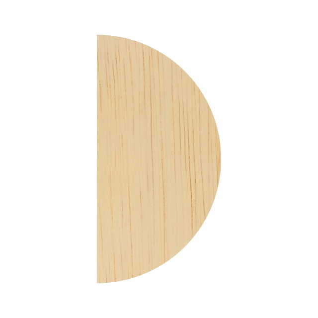 Bază semicerc, 47,5×95 cm, placaj :: 95 cm