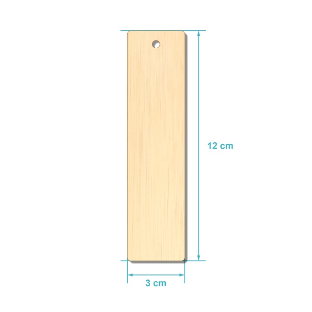 Semn de carte, placaj, 3×12 cm
