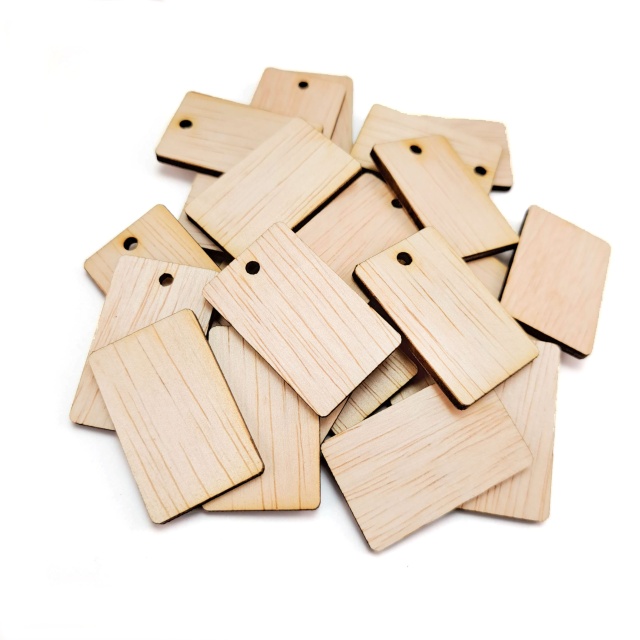 Dreptunghi, 3×5 cm, placaj lemn natur :: 3x5 cm