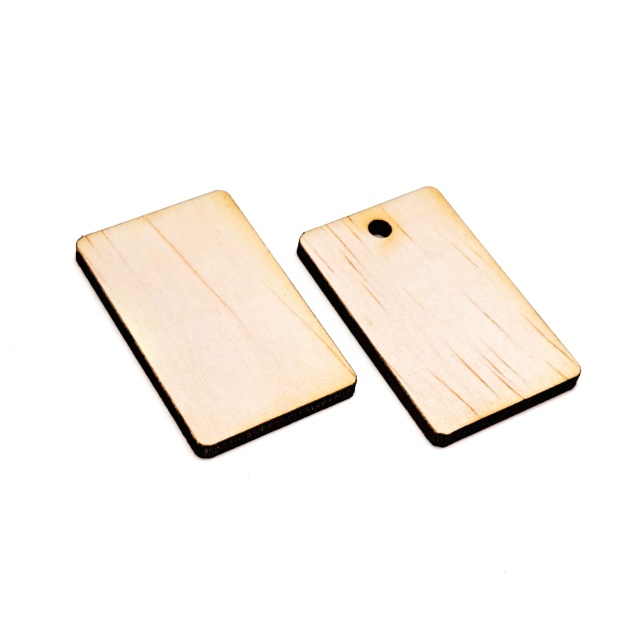 Dreptunghi, 3×5 cm, placaj lemn natur :: 3x5 cm