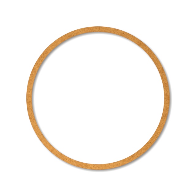 Inel - Ø30x1 cm, MDF brut 12 mm :: 30 cm