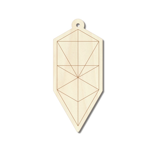 Medalion Tree of Life, 3,2×7,5 cm, placaj lemn