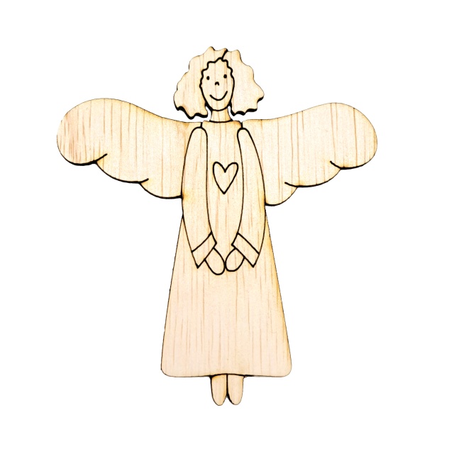 Înger Ariel, 5 cm, placaj :: 5 cm