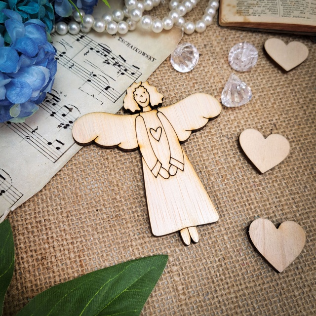 Înger Ariel, 3 cm, placaj :: 3 cm