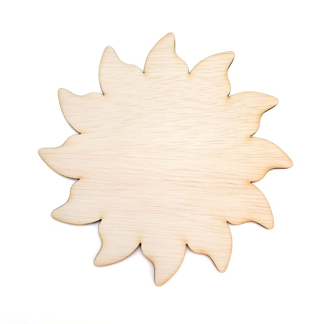 Soare, 25×25 cm, placaj lemn :: 25 cm