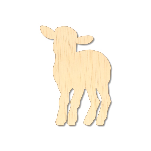 Oiță Mioara pentru colorat, 7×10 cm, placaj :: 10 cm