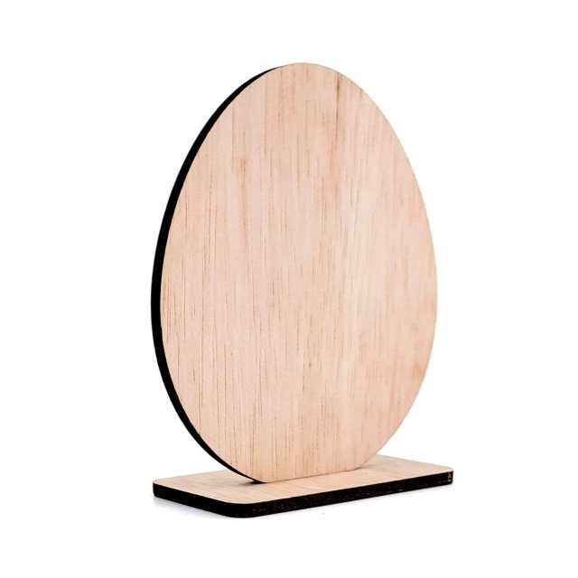 Ou cu suport, 18×25 cm, placaj :: 25 cm