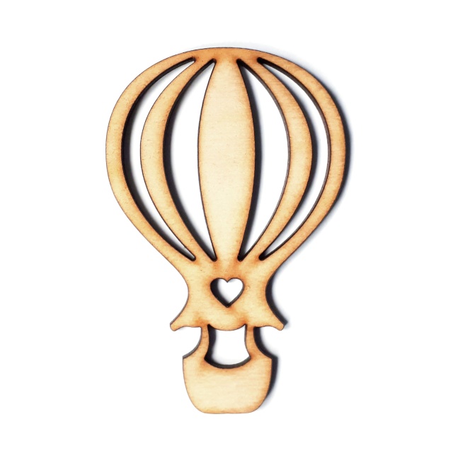 Balon cu aer cald, 4×6 cm, placaj :: 6 cm