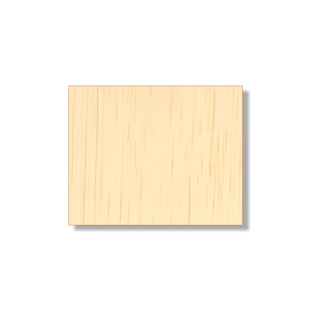 Dreptunghi, 5×4 cm, placaj lemn natur :: 5x4 cm