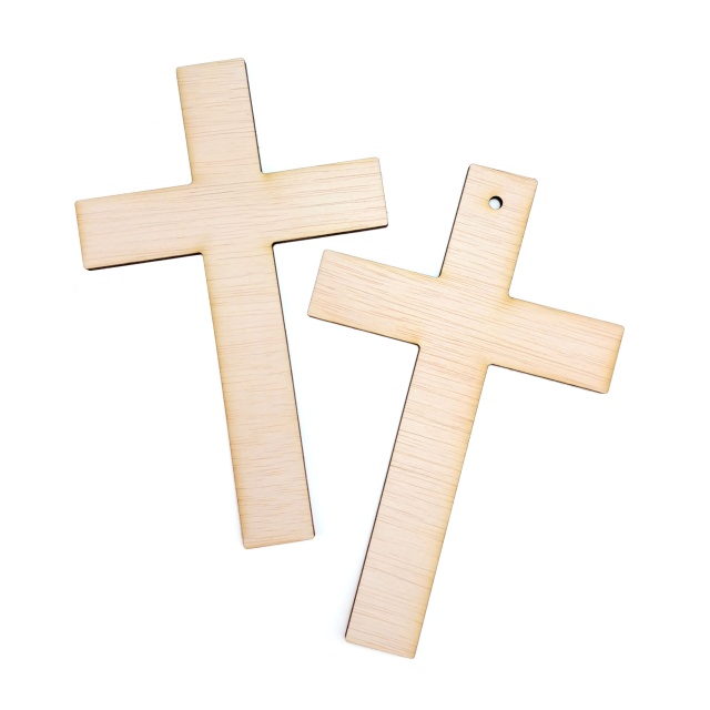 Cruce simplă, 16×25 cm, placaj lemn 6 mm