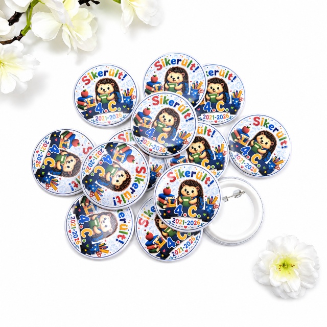 Insignă personalizată, Ø58 mm