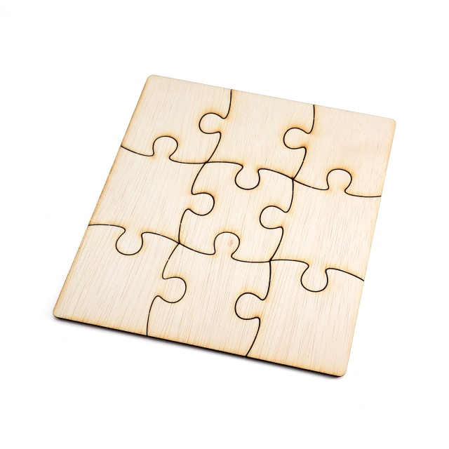 Puzzle pătrat 9 piese, 60×60 cm, placaj :: 60 cm