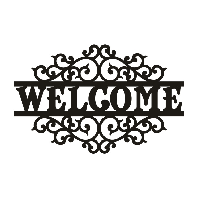 Decor personalizat cu arabescuri, 30 cm, placaj lemn