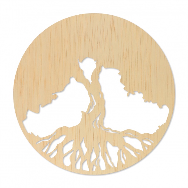 Arborele vieții - plin, Ø30 cm, placaj