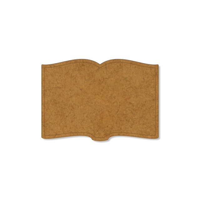 Carte deschisă 5×7 cm, HDF :: 7 cm