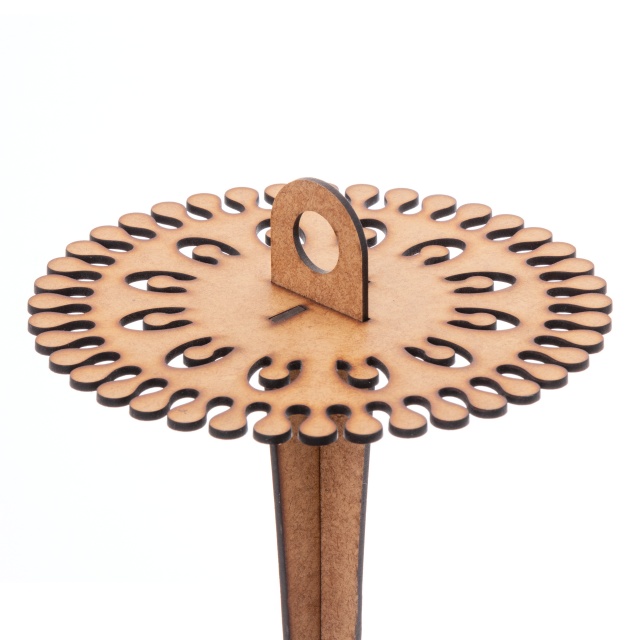 Stand rotund pentru coliere, HDF, 18×40 cm