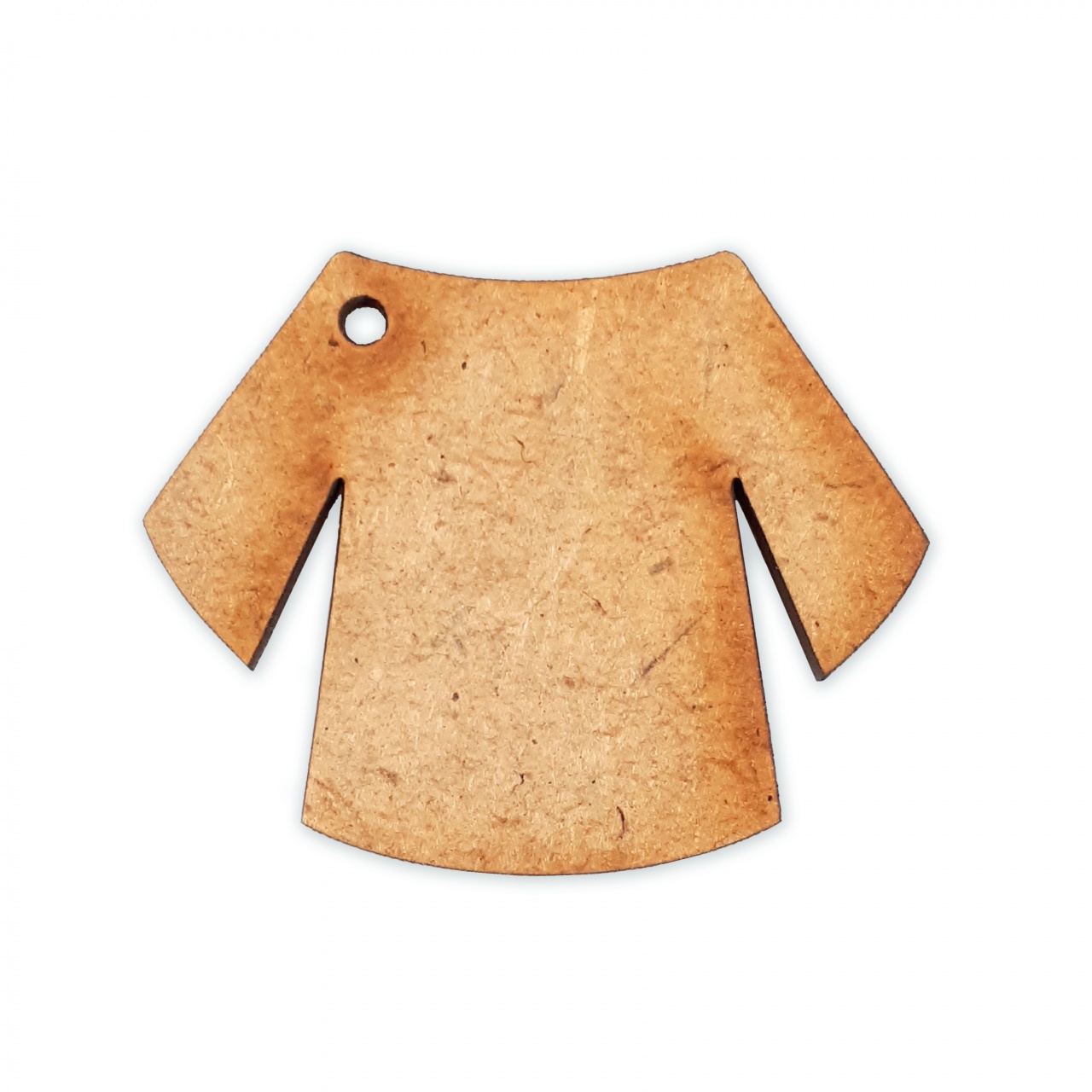 Bluză, 4,2×3,5 cm, lemn HDF natur :: 3,5 cm