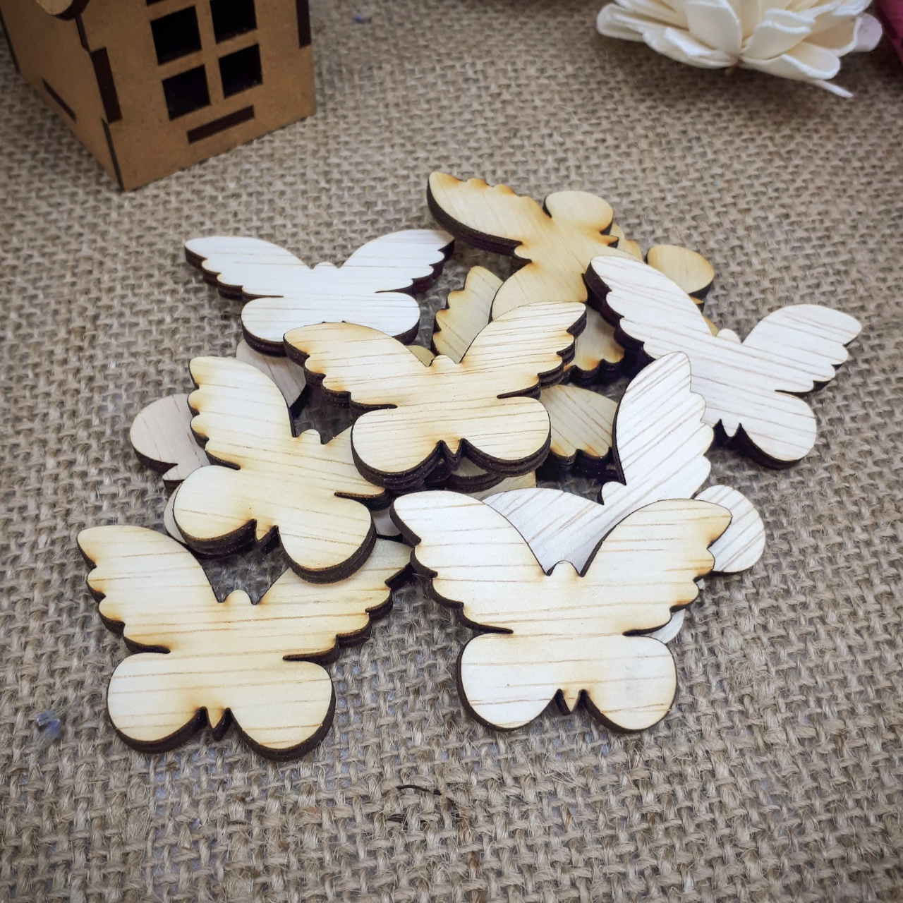 Fluture, placaj,  5×3,3 cm :: 5 cm