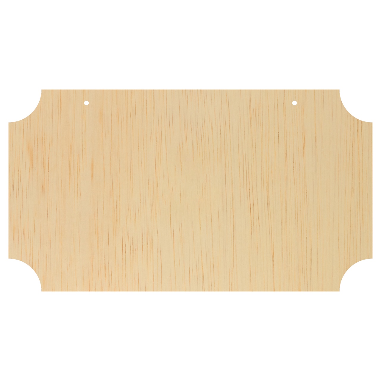 Tăbliță cu sau fără găuri - 22,5x12,5 cm, placaj